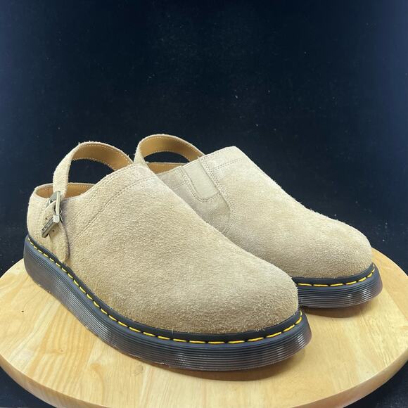 Doc Marten’s Isham Desert Oasis Suede Mules Mens Size 12 - Picture 4 of 8